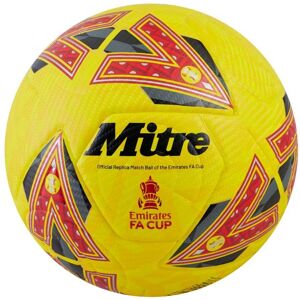 Mitre Emirates FA Cup Match Football - YELLOW/GREY/RED