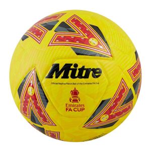 Mitre Emirates FA Cup Match Football - YELLOW/GREY/RED