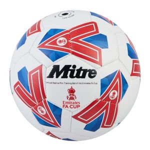 Mitre Emirates FA Cup Play Football - WHITE/BLUE/RED