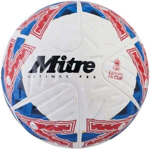 Mitre Emirates FA Cup Ultimax Pro Football - WHITE/BLUE/RED