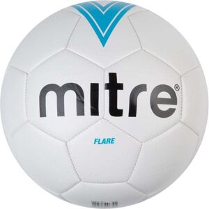 Mitre Flare Football - White/Light Blue/Black