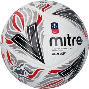 Mitre Delta Max FA Football - White/Black/Red