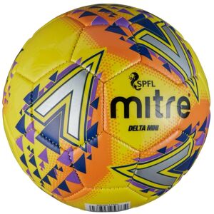 Mitre Delta Mini SPFL Football - Yellow/Navy/Purple