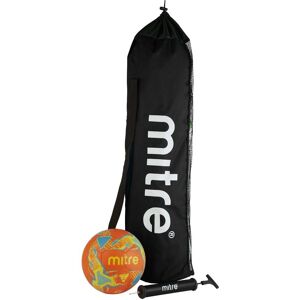 Mitre Final Football Pack - Four Footballs Bag & Pump - Ora