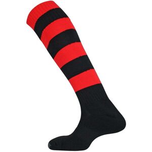 Mitre Mercury Hoop Sock - Black/Scarlet