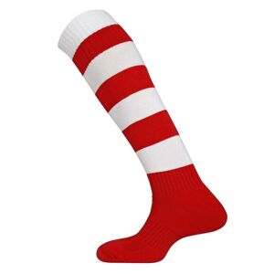 Mitre Mercury Hoop Sock - Scarlet/White