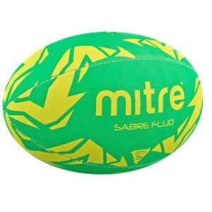 Mitre Sabre Fluo Rugby Ball - Fluo Green/Yellow