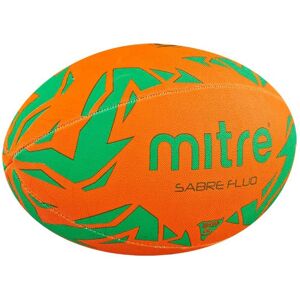 Mitre Sabre Fluo Rugby Ball - Fluo Orange/Green