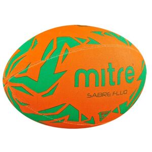 Mitre Sabre Fluo Rugby Ball - Fluo Orange/Green