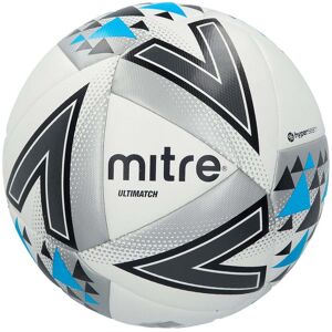 Mitre Ultimatch Football - White/Silver/Blue