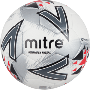 Mitre Ultimatch Futsal Football - WHITE/RED/BLACK