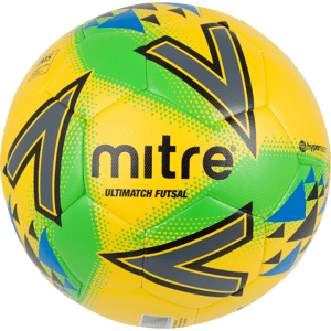 Mitre Ultimatch Futsal Football - YELLOW/GREEN/BLUE