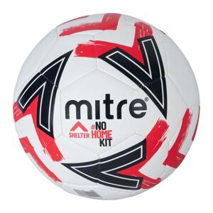 Mitre x Shelter Football - White/Black/Red