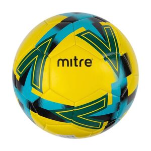 Mitre Personalised Football - Yellow/Turquoise/Black