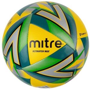 Mitre Ultimatch Max Football - Yellow/Silver/Dark Green/Black