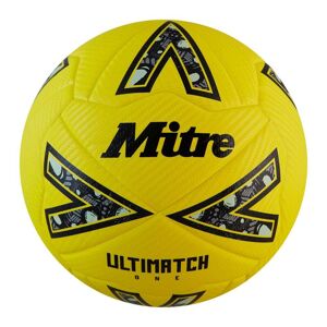 Mitre Ultimatch One Football - FLUO YELLOW/BLACK/CIRCULAR GREY