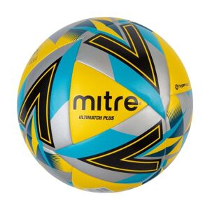 Mitre Ultimatch Plus Football - Yellow/Silver/Light Blue/Black