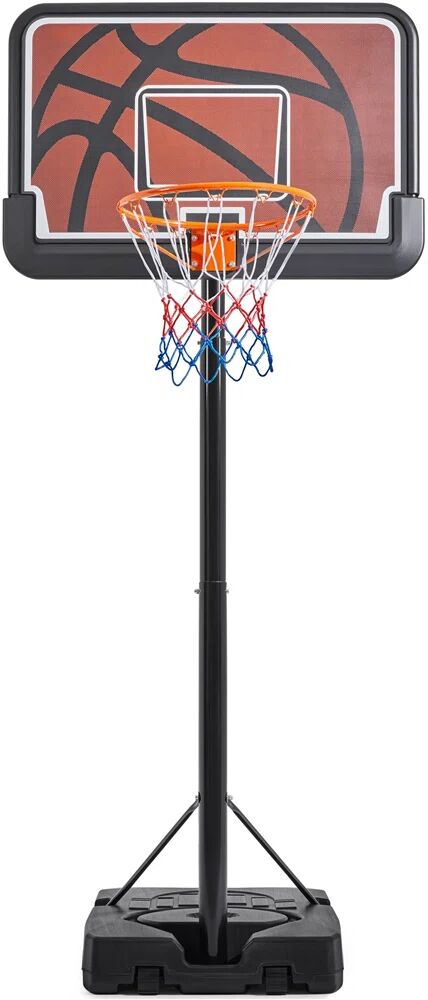 Freeport Park Covarrubias Height Adjustable Portable Foldable 43.7" Metal Basketball Hoop 111.0 W cm