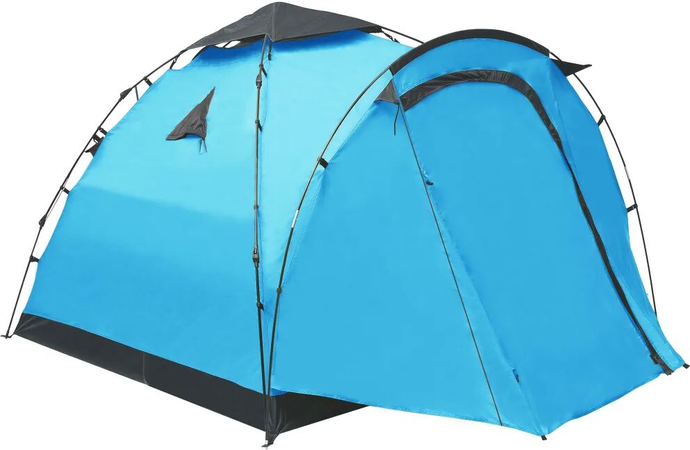 vidaXL Tente de camping escamotable 3 personnes Bleu