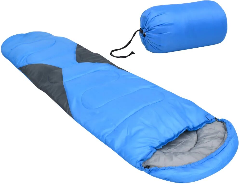 vidaXL Sac de couchage Bleu 5°C 1 400 g