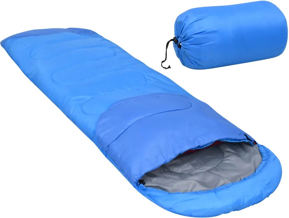 vidaXL Sac de couchage Bleu 10 °C 1 000 g