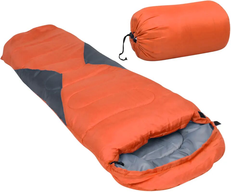 vidaXL Sac de couchage léger type momie pour enfants Orange 670 g 10°C