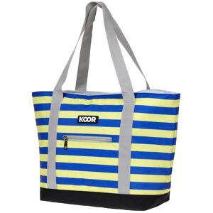 KOOR Kühltasche »Kühltasche S10 Stripes blau/gelb« blau