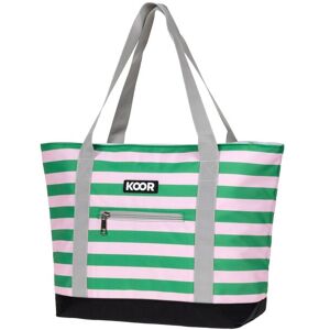 KOOR Kühltasche »Kühltasche S10 Stripes rosa/grün« grün