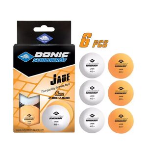 Donic - Tischtennisbälle, Jade Poly 40+ Freizeitball, 6 Stück, Weiss