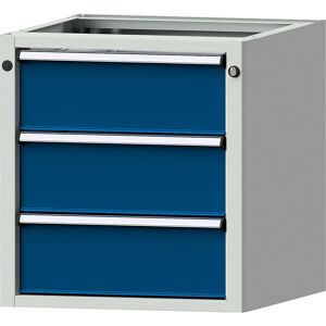 ANKE Unterbauschrank für elektrisch höhenverstellbare Arbeitstische LIFT, BxT 570 x 615 mm, Höhe 600 mm, 3 Schubladen (180 mm hoch)