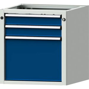 ANKE Unterbauschrank für elektrisch höhenverstellbare Arbeitstische LIFT, BxT 570 x 615 mm, Höhe 600 mm, 3 Schubladen (90 / 360 mm hoch)