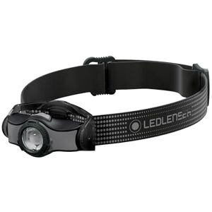 Ledlenser MH3 Outdoor Stirnlampe LED, Schwarz/Grau, 200 Lumen, fokussierbar, Leuchtweite 130m, Leuchtdauer bis 35h, Metallclip, inkl. Batterie, Kopflampe