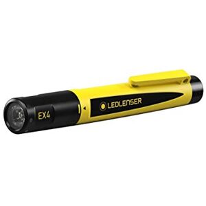 Ledlenser EX4 LED Taschenlampe, Zone 0/20 Stiftlampe, Pen-Light, explosionsgeschützt, 50 Lumen, 35 Meter Leuchtweite, 7 Stunden Leuchtdauer, mit Batterie betrieben, inkl. Batteriesatz, 1 Stk.