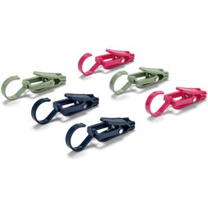 6 Outdoor-Clips - Tchibo - Dunkelblau Kunststoff 2x  unisex