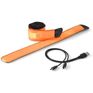 2 LED-Schnappbänder mit USB - Tchibo - Orange Elasthan   unisex