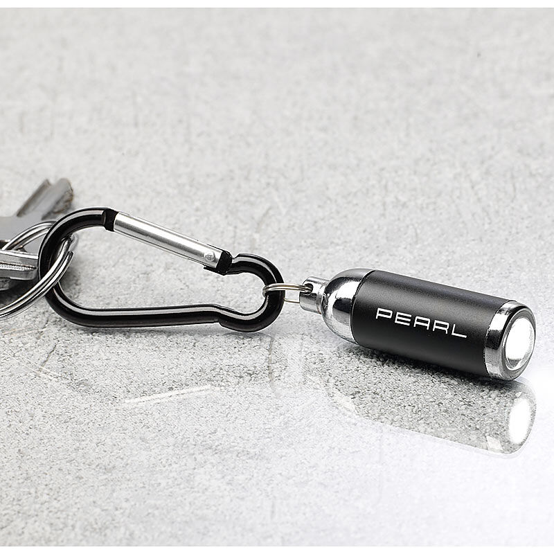 Pearl Fokussierbare Mini-Taschenlampe mit Schlüsselanhänger
