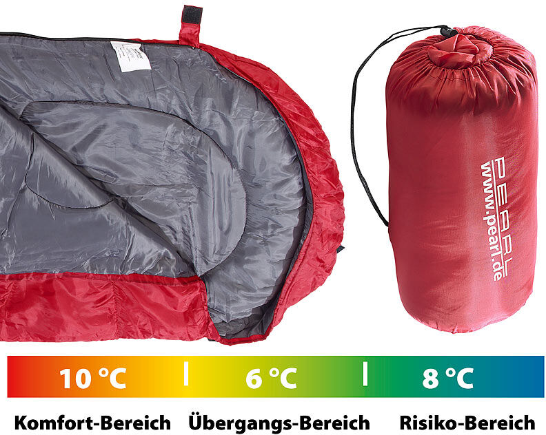 Pearl Superleichter Sommer-Schlafsack, Deckenschlafsack: 210 x 75 cm