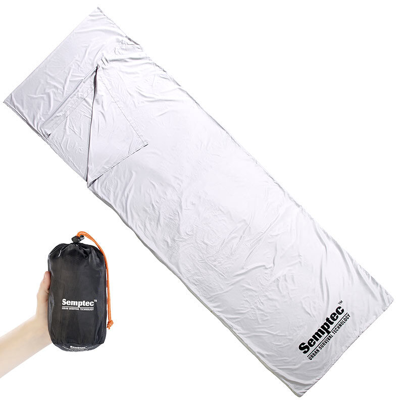 Semptec Urban Survival Technology Inlett Mikrofaser-Hüttenschlafsack, Rechteckform