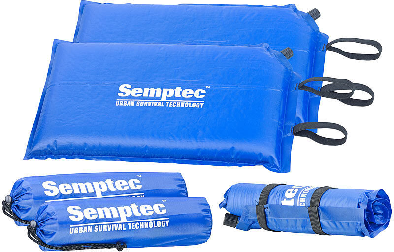 Semptec Urban Survival Technology 2er-Set selbstaufblasende Outdoor-Thermo-Sitzkissen, 24 x 1 x 42 cm