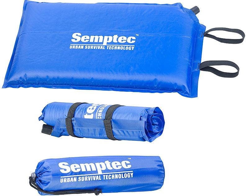 Semptec Urban Survival Technology Selbstaufblasendes Outdoor-Thermo-Sitzkissen, 24 x 1 x 42 cm