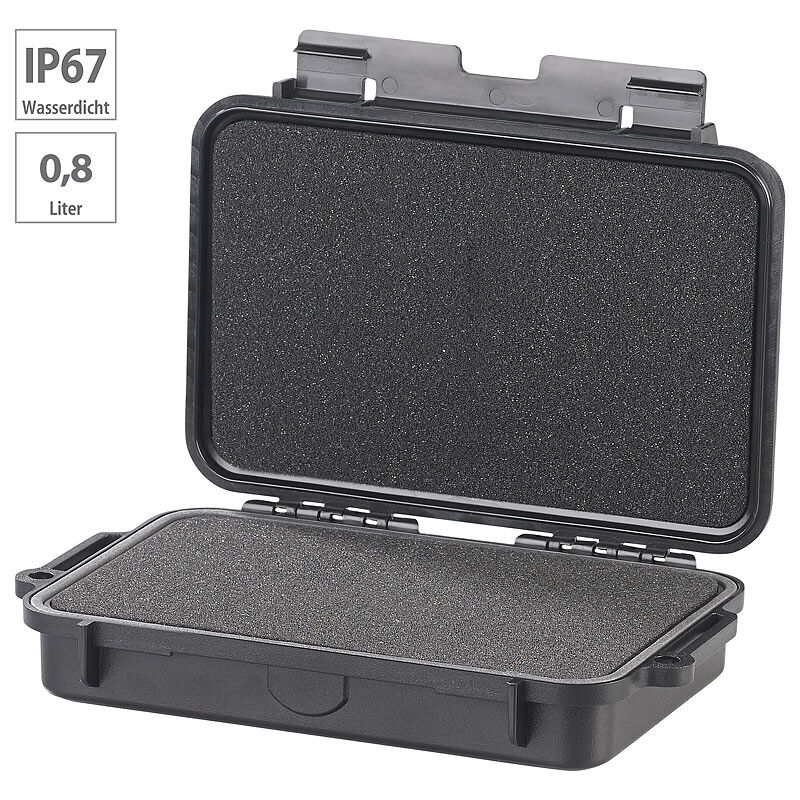 Xcase Staub- und wasserdichter Mini-Koffer, 215 x 133 x 52 mm, IP67