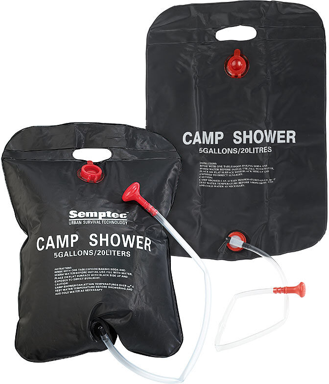 Semptec Urban Survival Technology Solar-Garten- und Camping-Dusche, 20 Liter, 2er-Set