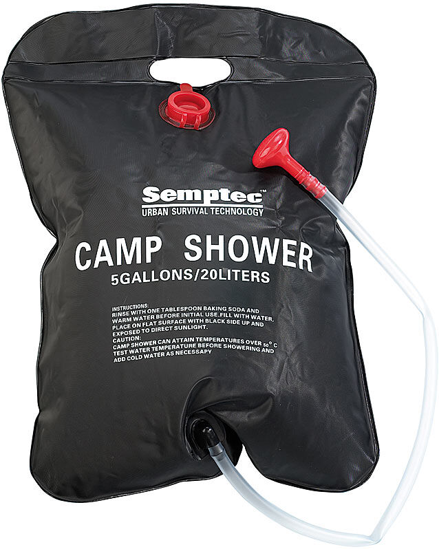 Semptec Urban Survival Technology Solar-Garten- und Camping-Dusche, 20 Liter