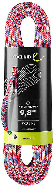 EDELRID Bergseil Heron Pro Dry 9,8 mm / 60 m bunt   71235-60 Auf Lager Unisex EG