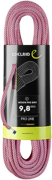 EDELRID Bergseil Heron Pro Dry 9,8 mm / 70 m bunt   71235-70 Auf Lager Unisex EG