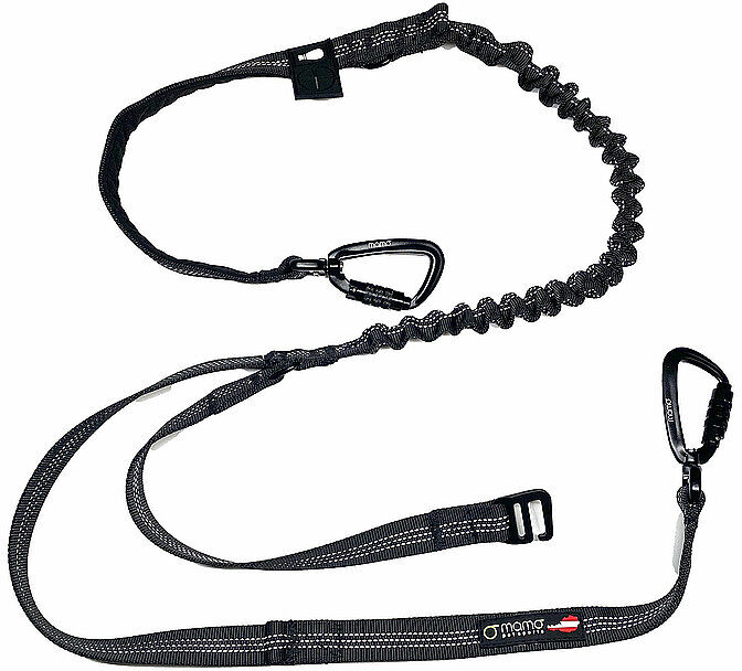 MAMO PET SPORTS Hundeleine Mamo Switch Leash Black Edition schwarz   Größe: 20mm   SL-20150-B Auf Lager Unisex 20mm