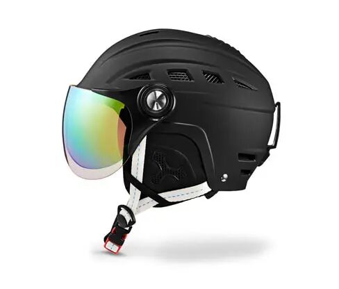 Tchibo Ski- und Snowboardhelm mit Visier - Tchibo - Schwarz Carbon  M (57-59cm)