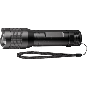 Goobay GB 44559 - LED-Taschenlampe, 1500 lm, schwarz, 6x AA (Mignon)