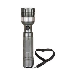 Arcas 3 Watt LED Zoom Aluminium Taschenlampe max. 170 Lumen, inklusive Batterien, Zoomfunktion, Fokussier-Rad