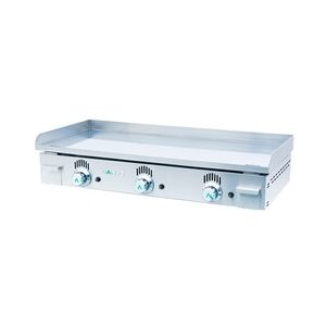 Gasgriddle Hartchrom 15mm Dicke mit Kehrschaufel. 100x44x18. MAINHO Novo-Crom Serie